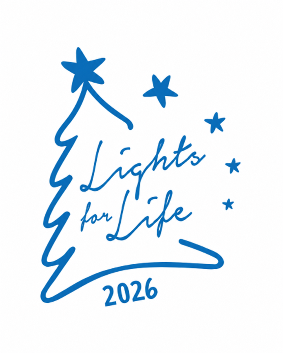 Blue Christmas Tree Lights for Life